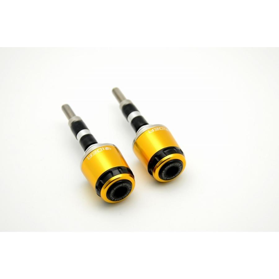 RIDEA リデア ハンドルバーエンド ミドルタイプ カラー：ゴールド ハンドル内径15.5-18mm用 バーエンド ハンドル