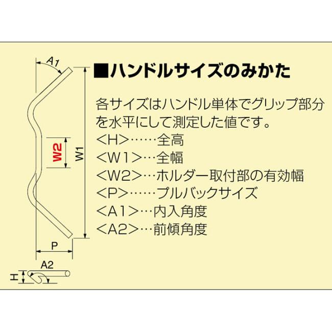 HURRICANE（ハリケーン） コンドル ハンドルセット カラー：ブラック