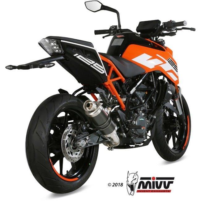 KTM390DUKEのマフラー等 MIVV スリップオンマフラー GP PRO カーボン KTM 390 DUKE (2024) | KT