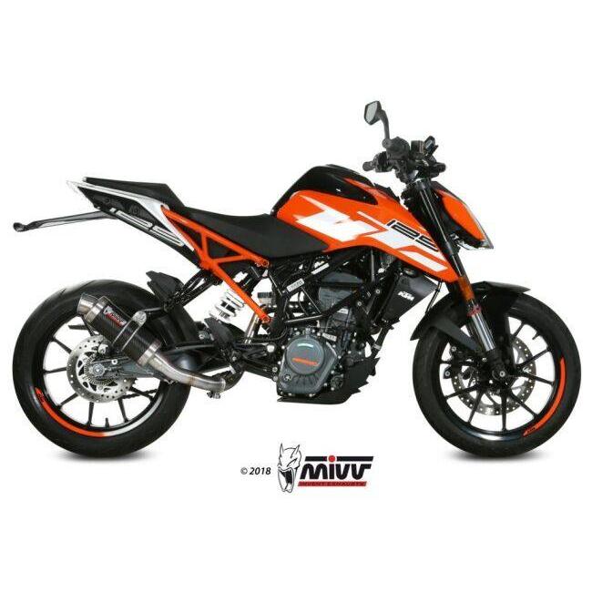 MIVV ミヴ 触媒レスパイプ 125 DUKE 390 RC KTM エキゾーストパイプ