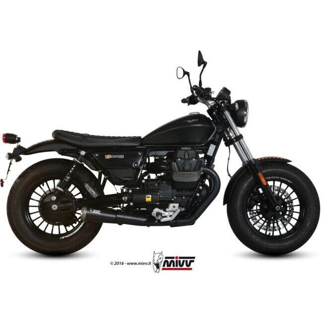 MIVV/ミブ/GHIBLI BLACKスリップオンマフラー/モトグッチ/V9 MIVV ミヴ GHIBLI BLACK スリップオンマフラー V9 BOBBER ROAMER