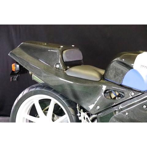 A-TECH エーテック レース用シートカウル 素材：綾織ドライカーボン(DC) クリア塗装済 VFR750R HONDA ホンダ シートカウル・テールカウル カウル関連 外装の画像