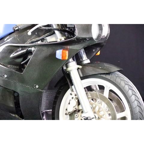 A-TECH エーテック フロントフェンダー スタンダード 素材：平織ドライカーボン(CDC) クリア塗装済 VFR750R HONDA ホンダ フェンダー関連 外装の画像