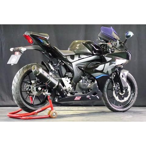 A-TECH エーテック マフラーヒートガードSPL(ヨシムラ用) 素材：FRP／黒(FB) クリア塗装無し GSX-R125 SUZUKI スズキ マフラーガード・ヒートガード マフラー | A-TECH | 04