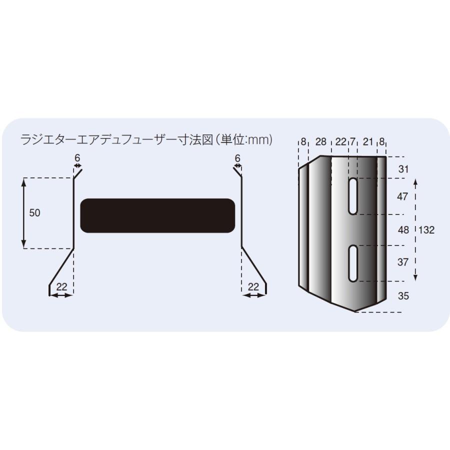 POSH Faith ポッシュ フェイス ラジエターエアディフェーザー カラー：ブルー CB1300スーパーフォア Z900RS CAFE ZRX1100 ZRX1200 ラジエーター 冷却関連 | ブランド登録なし | 03