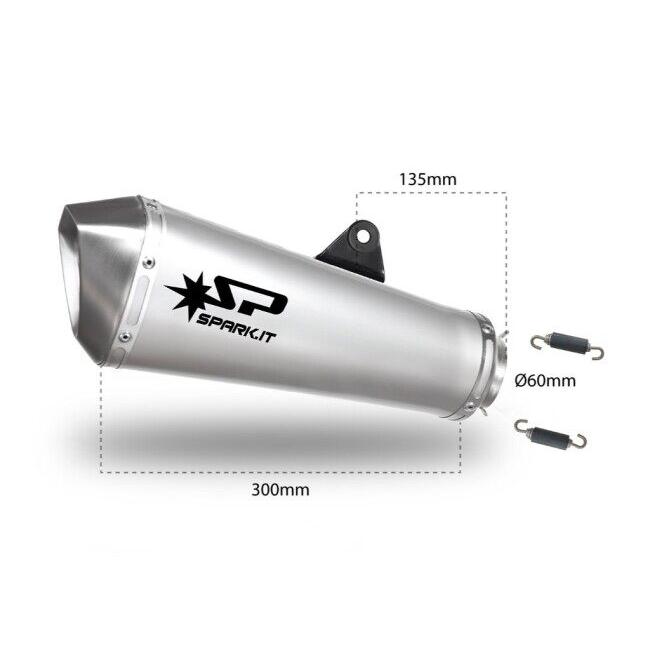 SPARK EXHAUST スパーク マフラー KONIX 汎用サイレンサー 右側 補修