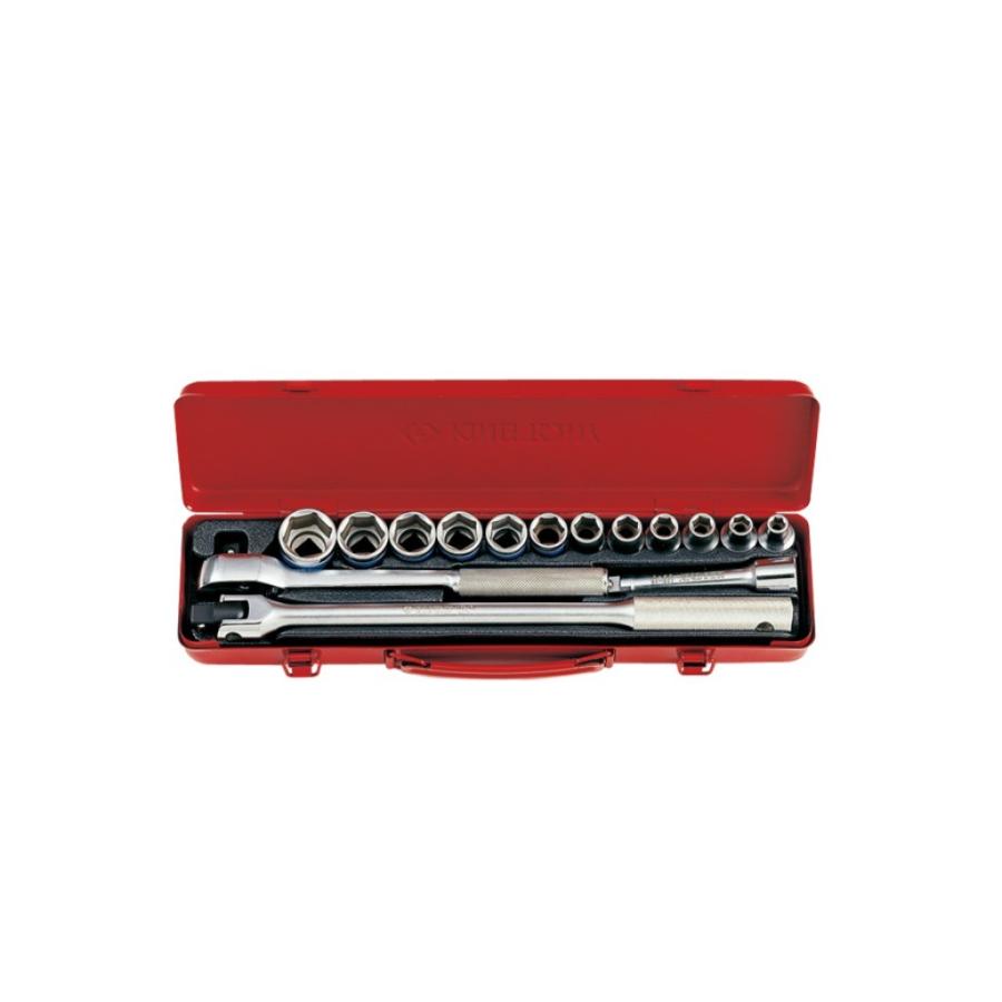 King tony キングトニー 15Piece 1／2” DR. Hexagon Socket Set (Metal Box