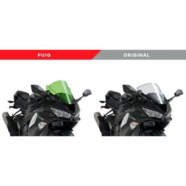 Puig プーチ レーシングスクリーン カラー：ダークスモーク ZX-6R ZX-10R KAWASAKI カワサキ スクリーン 外装 | Puig | 05