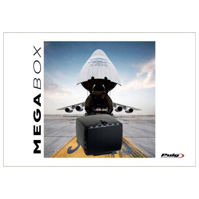 Puig プーチ MEGA BOX(メガ ボックス) カラー：ブラック トップケース・テールボックス 車体用バッグ・ケース_4