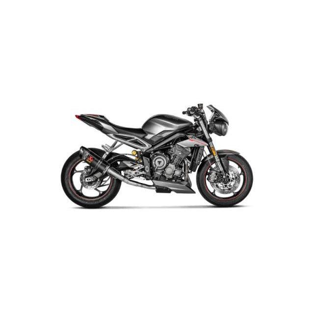 台座 AKRAPOVIC アクラポビッチ スリップオンラインマフラー STREET TRIPLE