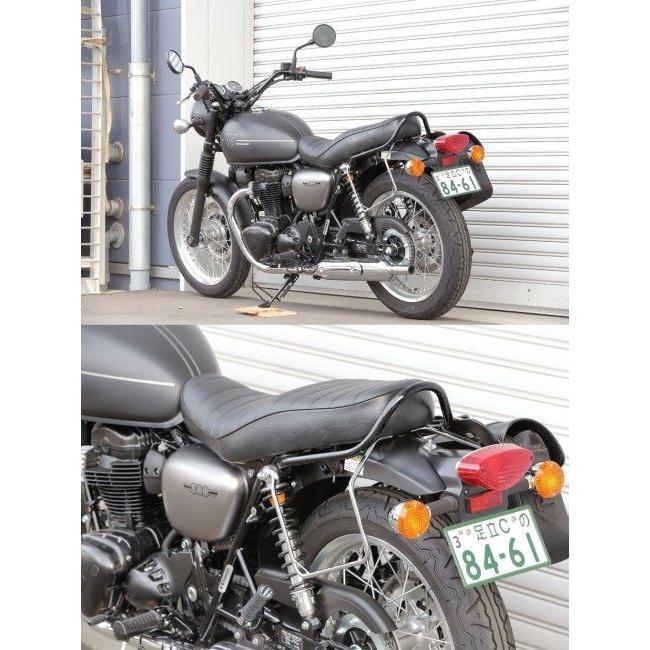 KIJIMA キジマ バッグサポート 左側 / カラー：メッキ W400 W650 W800 W800CAFE W800STREET｜webike｜10