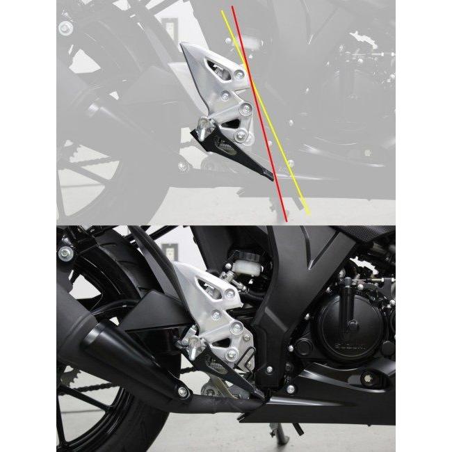 KIJIMA（キジマ） GSX-R125 GSX-S125 ステップアップブラケット BK