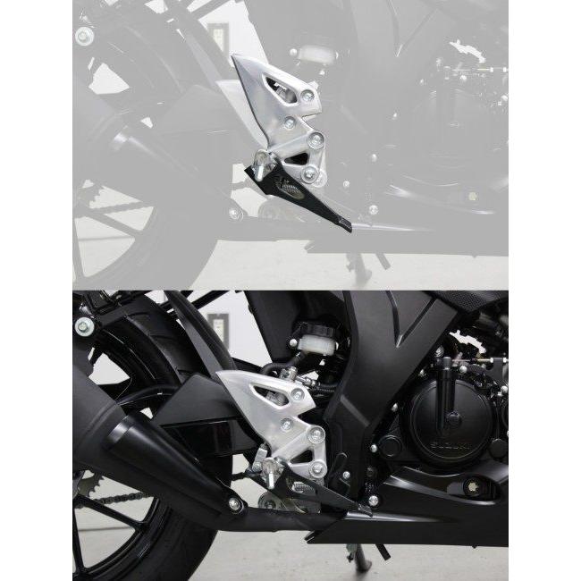 KIJIMA キジマ GSX-R125 GSX-S125 ステップアップブラケット BK SUZUKI スズキ セットバックプレート ステップ 足回り | KIJIMA | 07