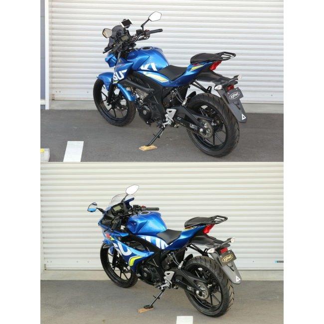 KIJIMA キジマ GSX-R125 GSX-S125 ステップアップブラケット BK SUZUKI スズキ セットバックプレート ステップ 足回り | KIJIMA | 08