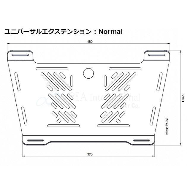 ヘプコ＆ベッカー（HEPCO&BECKER） リアキャリア拡張プレート カラー