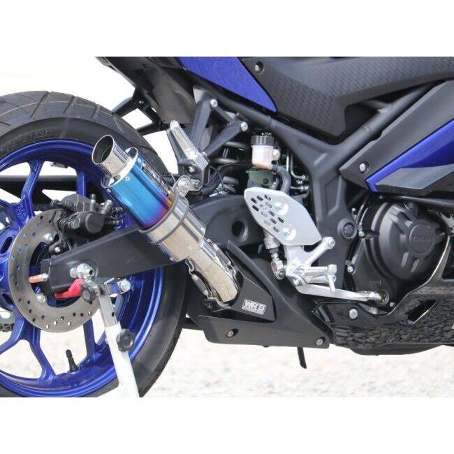 WR'S マフラー YAMAHA YZF-25 YZF-R3用　焼き色チタン WR'S（ダブルアールズ） WR'S チタンショートオーバル(S.O.V