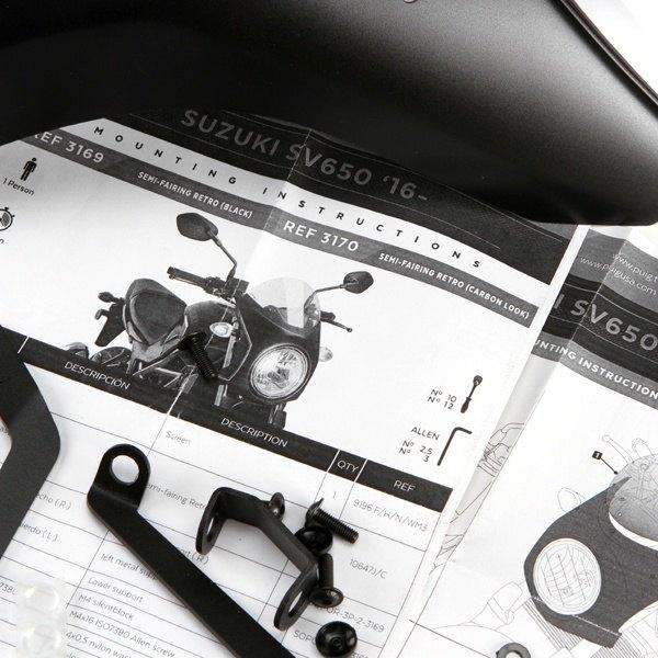 は Puig プーチ レトロ フェアリング スクリーン部カラー：スモーク