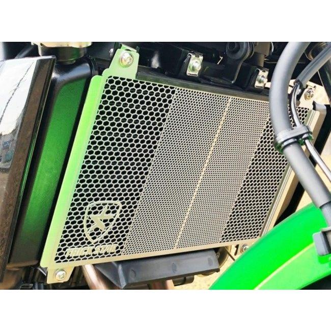 TRICKSTAR トリックスター ラジエターコアガード EVA タイプ：初号機ver / カラー：ブラックメッキ Ninja250 Ninja400 Z250 Z400 KAWASAKI カワサキ 冷却関連_1