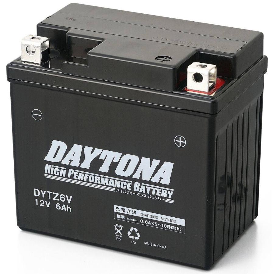 DAYTONA デイトナ ハイパフォーマンスバッテリー 【DYTZ6V】 CB125R CBR125R Dio110 ZOOMER-X Dunk ジョルノ タクト YZF-R15 MT-125 YZF-R125 ビーノ XCH50 | DAYTONA（バイク用品）