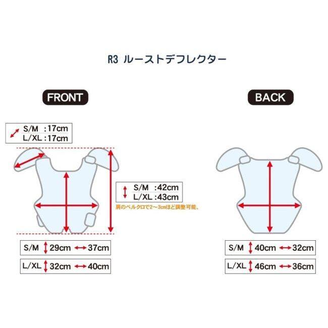 フォックス（FOX） R3ルーストデフレクター サイズ：S／M(胸囲81-101cm