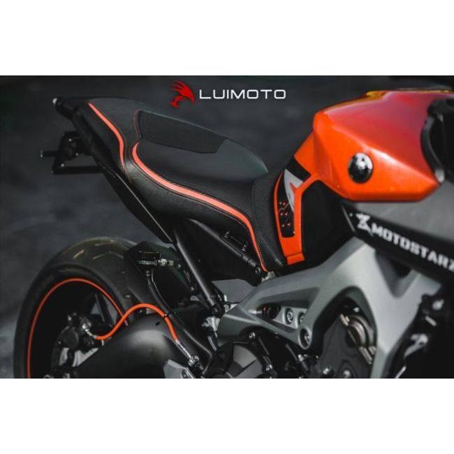 LUIMOTO LUIMOTO:ルイモト フロントシートカバー カラー：ディープブルー／ガンメタステッチ MT-09｜webike｜05