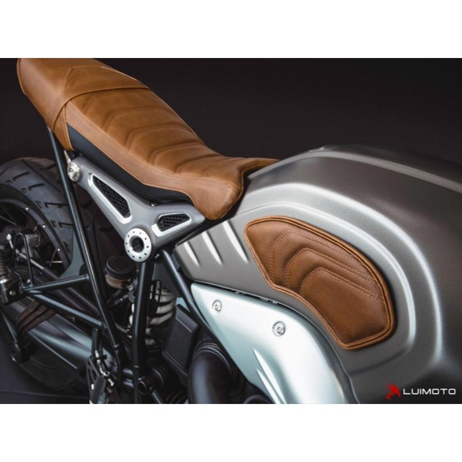 LUIMOTO ルイモト タンクリーフ Cafe (カフェ) カラー：ビンテージダークブラウン／シルバーステッチ R nineT PURE RACER SCRAMBLER URBAN G／S BMW タンク関連 | LUIMOTO | 03
