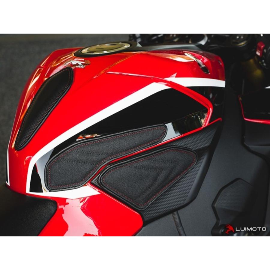 LUIMOTO ルイモト タンクリーフ Sport (スポーツ) ステッチカラー：レッド CBR1000RR HONDA ホンダ ニーグリップパッド タンク関連 外装_3