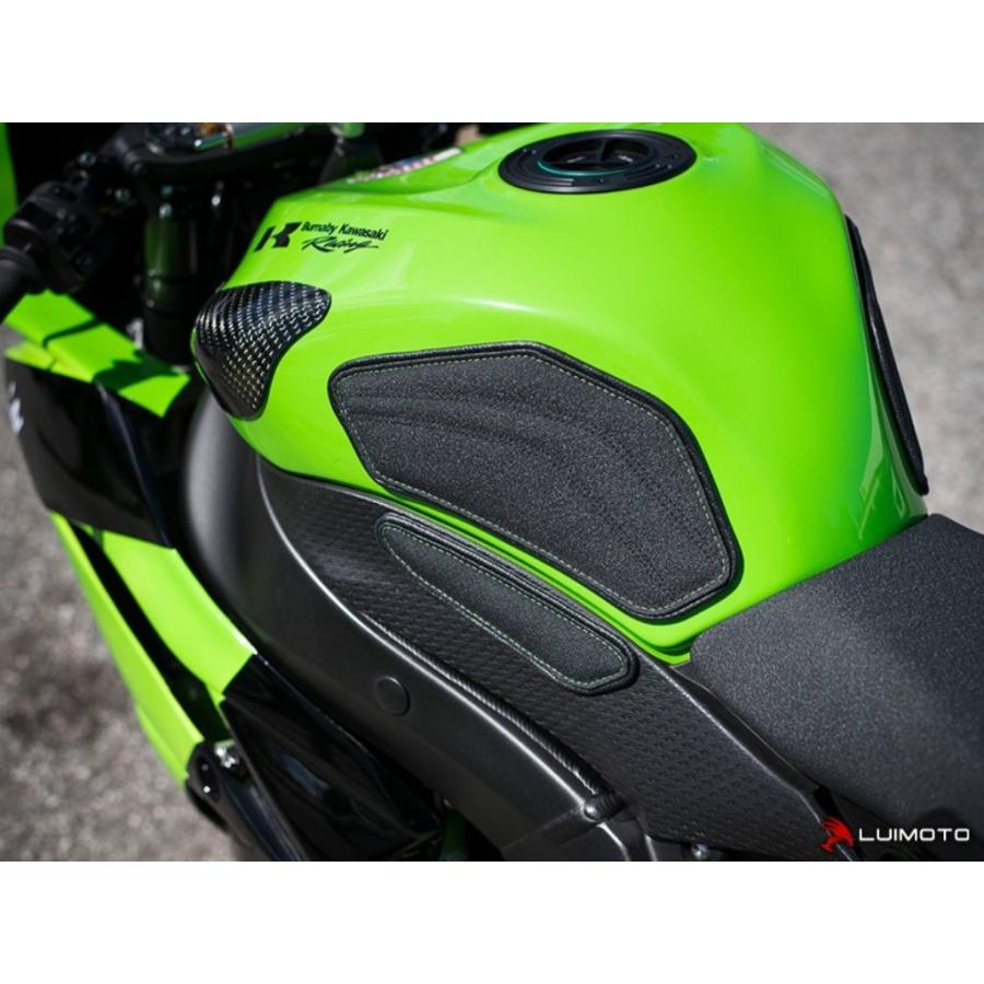 LUIMOTO ルイモト タンクリーフ Sport (スポーツ) ステッチカラー：レッド ZX-6R KAWASAKI カワサキ ニーグリップパッド タンク関連 外装_3