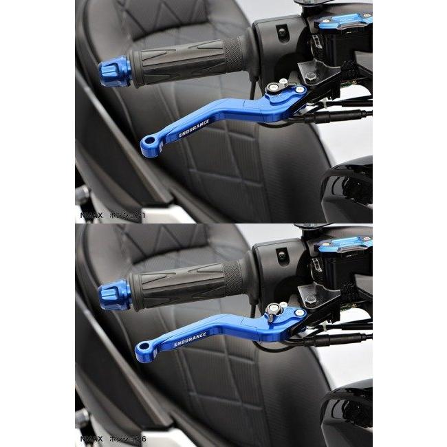 ENDURANCE エンデュランス アジャスタブルレバー左右セット スライド可倒式 カラー：ブラック INTEGRA S X-ADV HONDA ホンダ ブレーキレバー ハンドル | ENDURANCE（バイク） | 02