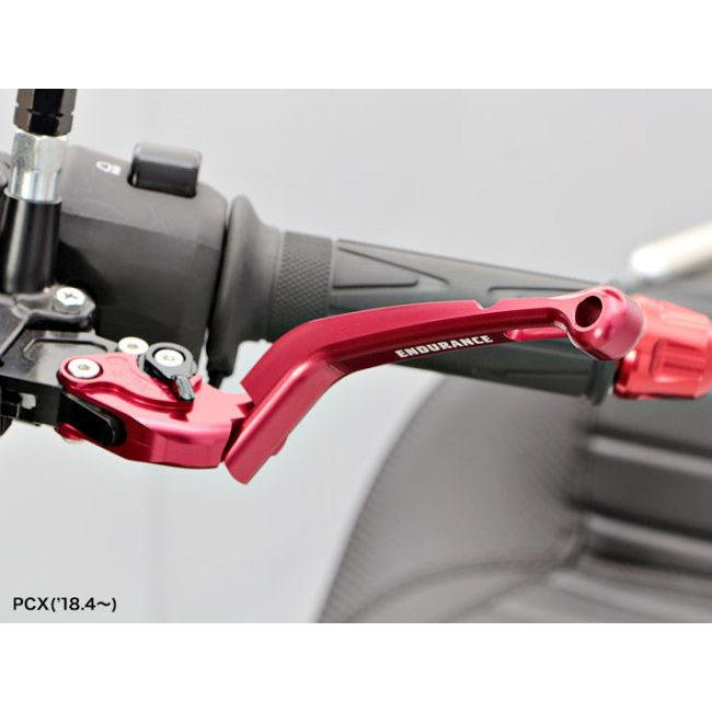 ENDURANCE エンデュランス アジャスタブルレバー左右セット 可倒式 カラー：ゴールド INTEGRA S X-ADV HONDA ホンダ ブレーキレバー ハンドル周辺パーツ_3