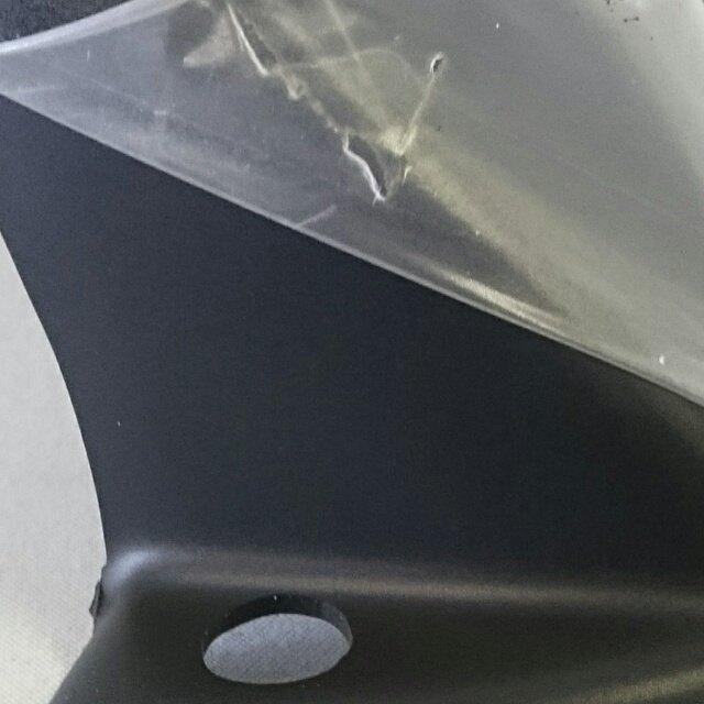 パワーブロンズ　リアインナーフェンダー　マットブラック／シルバーメッシュ パワーブロンズ リアインナーフェンダー マットブラック