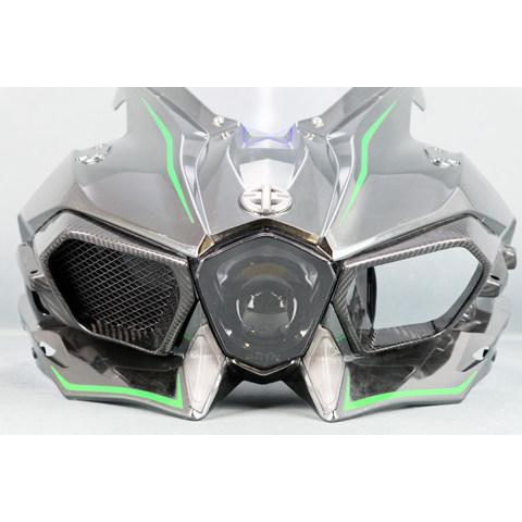 カワサキ　ニンジャ　H2 ドライカーボンラムエアダクトカバー Ninja H2 ラムダクトカバー – A-TECH Online Shop
