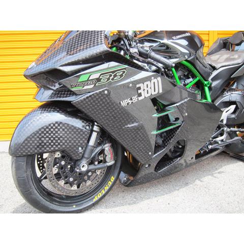 A-TECH エーテック フロントエアーMAX 素材：開繊ドライカーボン Ninja H2 H2R KAWASAKI カワサキ サイドカウル・サイドカバー カウル関連 外装_2