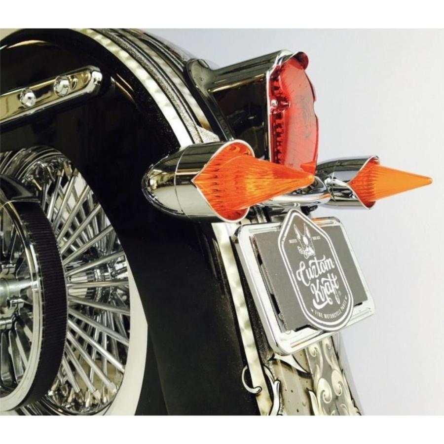 お値下げしました。Custom Kraft ライト・ウィンカー用パーツ Cuztom Kraft カスタムクラフト Afterburner Lens ウィンカーベゼル