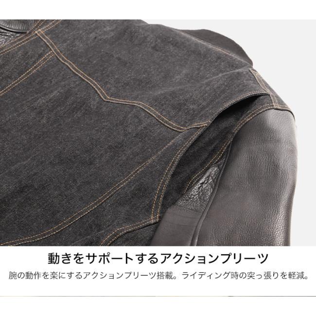 DEGNER（デグナー） レザーデニムコンビジャケット／LEATHER DENIM
