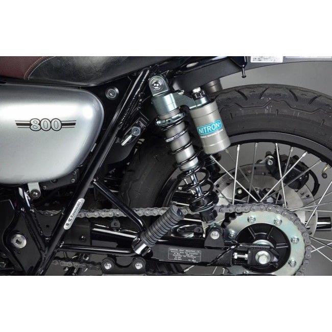 NITRON ナイトロン リアサスペンションツインショック TWIN R3シリーズ ベースカラー：タイタニアム / スプリングカラー：ブラック W800 KAWASAKI カワサキ_7