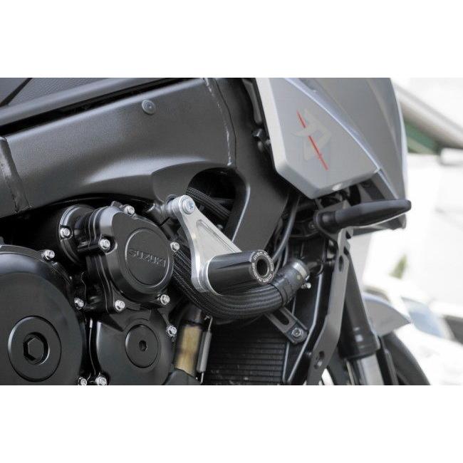 OVER オーヴァー エンジンスライダー カラー：シルバー GSX-S1000F KATANA GSX-S1000 GSX-S1000GT SUZUKI スズキ エンジンスライダー・フレームスライダーの画像
