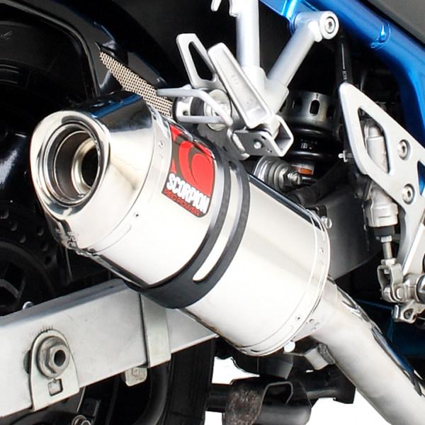 SCORPION スコーピオン カービンオーバル スリップオンマフラー GSF1200 Bandit GSF600 GSF650 SUZUKI スズキ マフラーの画像