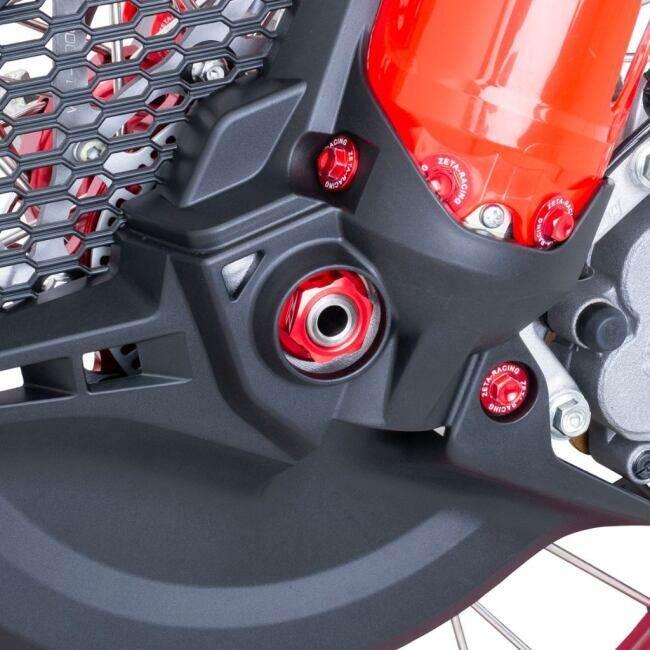 ZETA ジータ アクスルナット カラー：レッド HONDA ホンダ KAWASAKI カワサキ YAMAHA ヤマハ ホイール関連 足回り | ZETA | 03