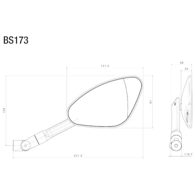 rizoma リゾマ Genesi タイプ：右 / カラー：アルミニウム ミラー ハンドル | rizoma | 01