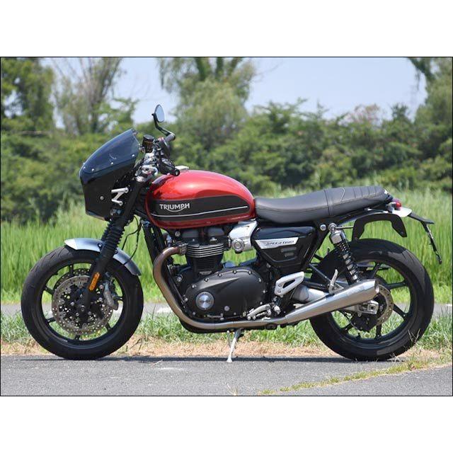 CHIC DESIGN シックデザイン ロードコメットクラシック スクリーン：スモーク / カラー：ジェットブラック Speed Twin TRIUMPH トライアンフ｜webike｜02