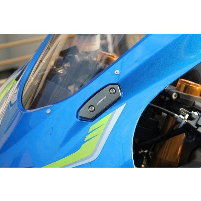 SPEEDRA SPEEDRA:スピードラ ミラーホールカバー カラー：ブルー GSX-R1000 GSX-R1000R｜webike｜04