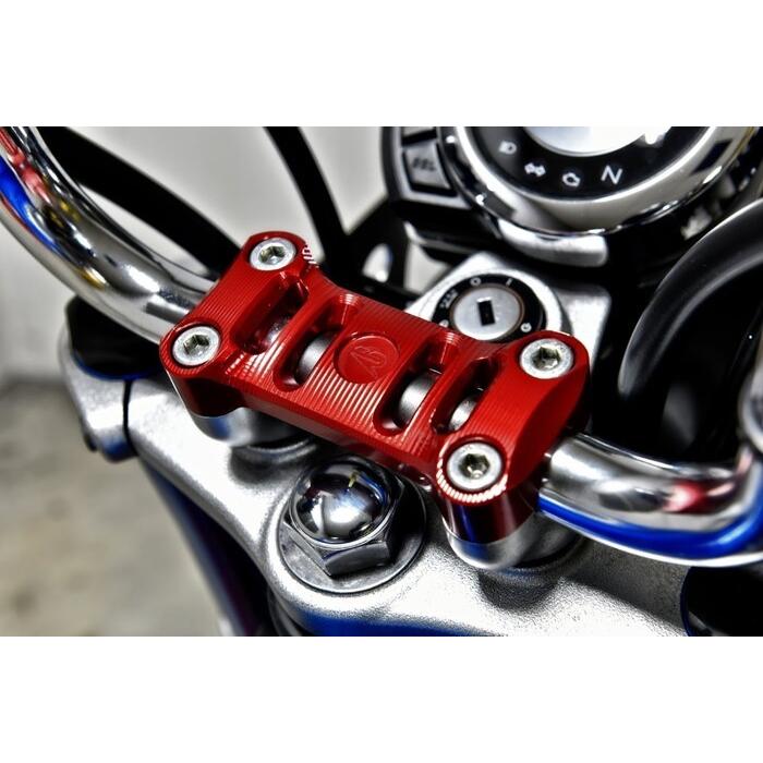 RIDEA リデア ハンドルクランプ カラー：ゴールド MONKEY125 HONDA ホンダ ハンドルポスト・ハンドルライザー ハンドル周辺パーツ ハンドル