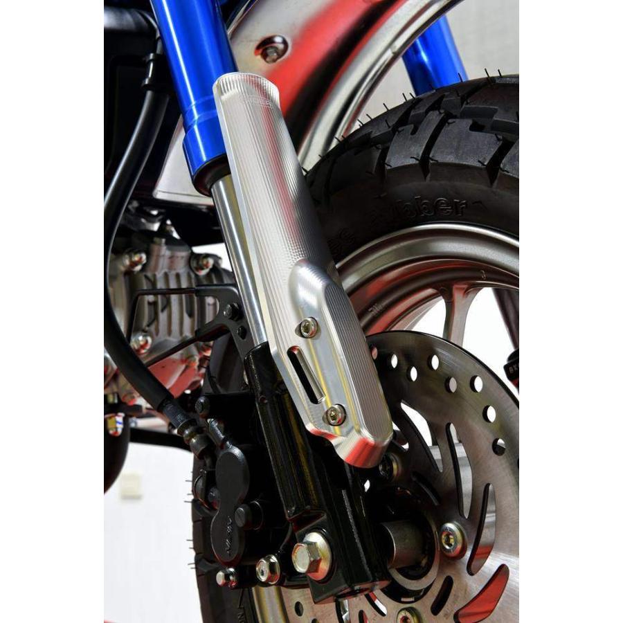 RIDEA リデア フロントフォークガード カラー：シルバー MONKEY125 HONDA ホンダ フォークガード 外装