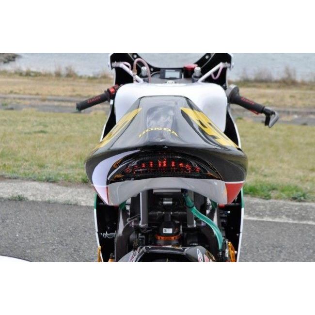 T2 Racing T2レーシング シートカウルTYPE-3 ストリートタイプ レンズカラー：スモーク / 裏蓋：黒ゲル NSR250R HONDA ホンダ シートカウル・テールカウル 外装_6