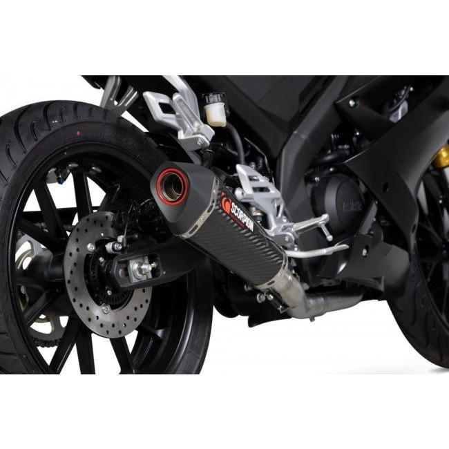 SCORPION スコーピオン セルケトテーパー フルエキゾーストマフラー YZF-R125 YAMAHA ヤマハ｜webike｜03