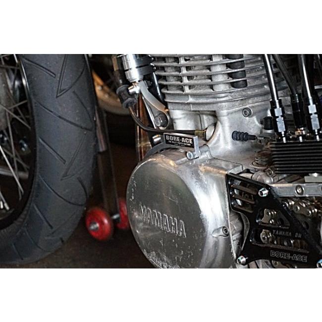 BORE ACE ボアエース ステッカープレート カラー：ブラック SR400 SR500 YAMAHA ヤマハ その他汎用外装部品・ドレスアップパーツ 外装 | BOREーACE | 02
