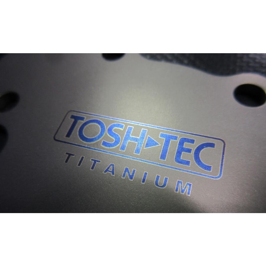 TOSH-TEC トシテック RZ／RZR ウォーターポンプ チタンハウジングカバープレート ロゴカラー：ブルー RZ250 RZ250R RZ250RR RZ350 RZ350R RZ350RR ラジエーター | ブランド登録なし | 02