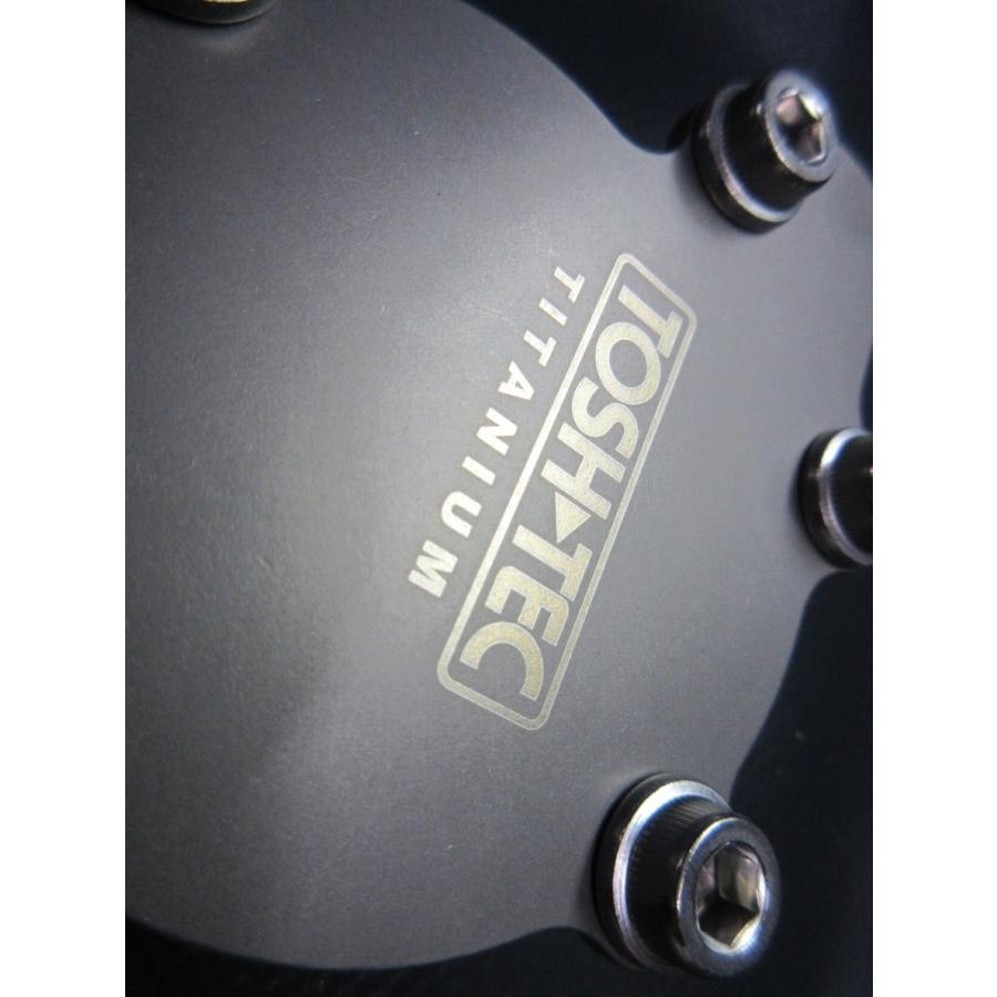 TOSH-TEC トシテック RZ／RZR ウォーターポンプ チタンハウジングカバープレート ロゴカラー：ゴールド RZ250 RZ250R RZ250RR RZ350 RZ350R RZ350RR 冷却関連 | ブランド登録なし | 03