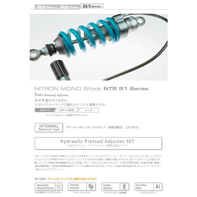 NITRON ナイトロン リアサスペンションモノショック NTR R1
